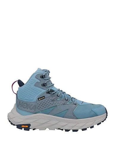 HOKA Sneakers Light blue Soft Leather, Textile fibres