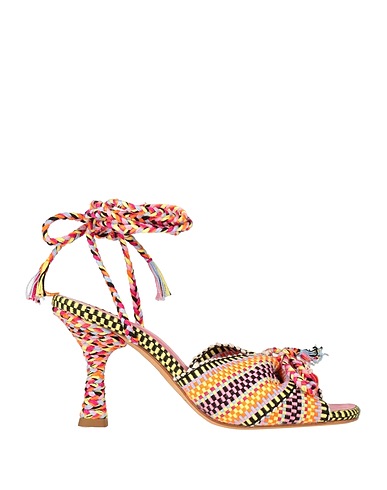 ANTOLINA Paris Sandals Pastel yellow Cotton