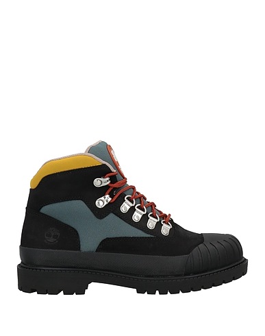 TIMBERLAND Ankle boot Black Leather, Textile fibres