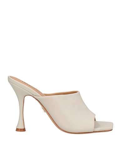 LOLA CRUZ Sandals Light grey Leather