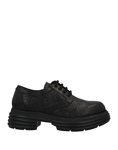 MICH SIMON Schnürschuhe Schwarz Leder
