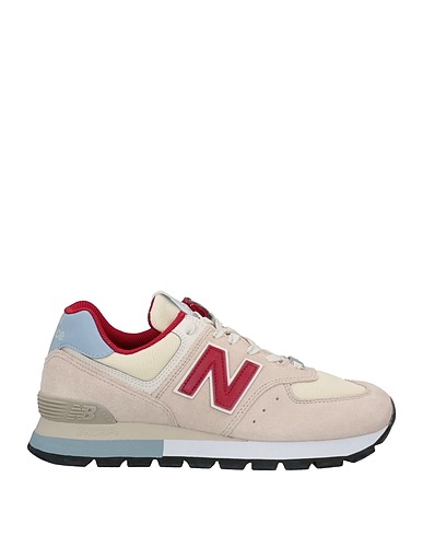 NEW BALANCE Sneakers Beige Leather, Textile fibers