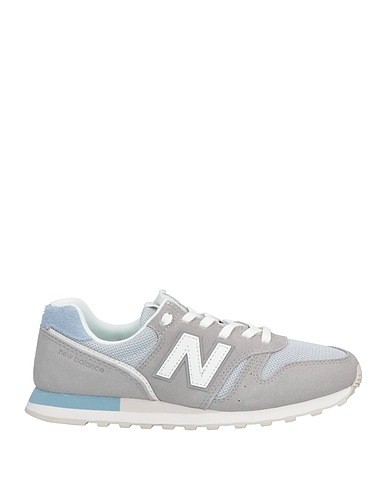 NEW BALANCE Sneakers Grey Leather, Textile fibers