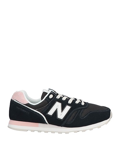 NEW BALANCE Sneakers Black Leather, Textile fibers