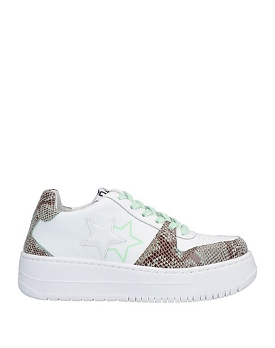 2STAR Sneakers White Leather