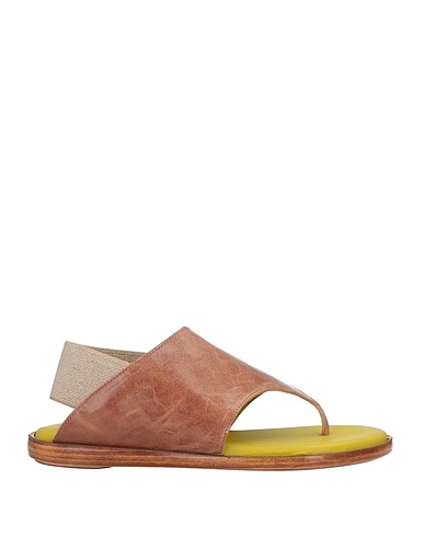 1725.A Flip flops Light brown Leather