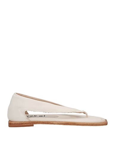 1725.A Flip flops White Leather