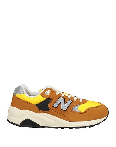 NEW BALANCE Sneakers Tan Leather, Textile fibres