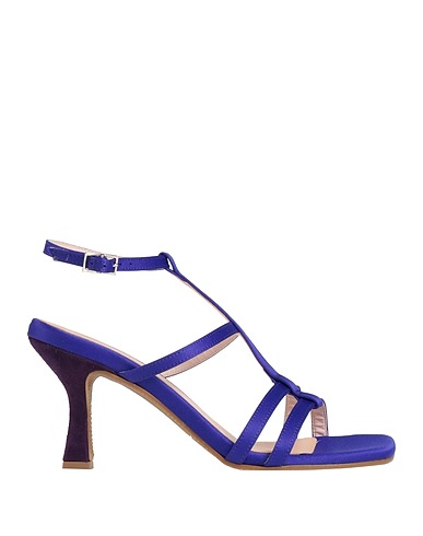 LORENZO MARI Sandals Purple Textile fibers