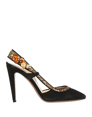 L' AUTRE CHOSE Court Black Leather