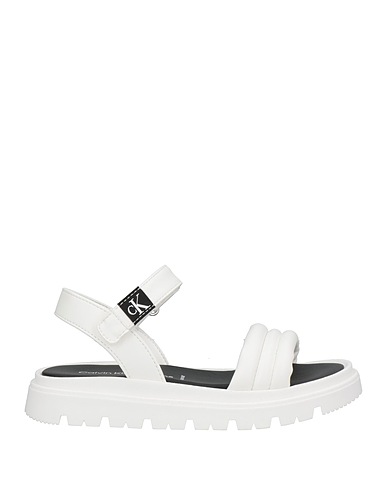 CALVIN KLEIN JEANS Sandalen Weiß Andere Fasern