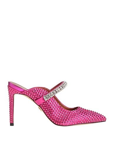 KURT GEIGER Mules and clogs Magenta Textile fibres