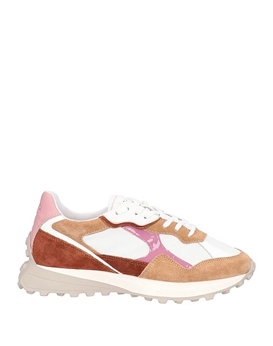D.A.T.E. Sneakers White Soft Leather, Textile fibers