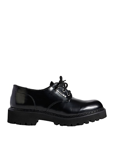 KARL LAGERFELD Laced shoes Black Soft Leather