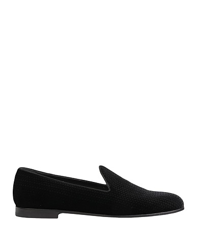 GIORGIO ARMANI Loafers Black 65% Viscose, 35% Cupro