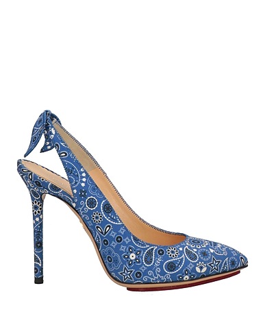 CHARLOTTE OLYMPIA Pump Blue Textile fibers