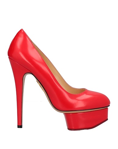CHARLOTTE OLYMPIA Pumps Tomatenrot Leder