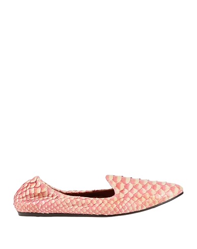 LANVIN Loafers Pink Snakeskin