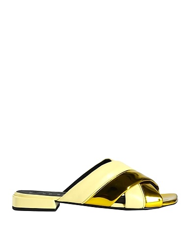 FURLA Sandals Pastel yellow 100% Polyurethane
