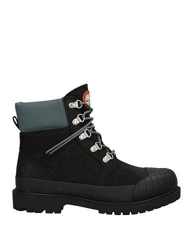 TIMBERLAND Ankle boot Black Leather, Textile fibres