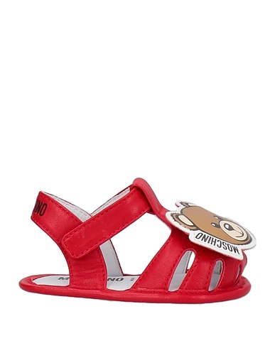 MOSCHINO BABY Newborn shoes Red Soft Leather