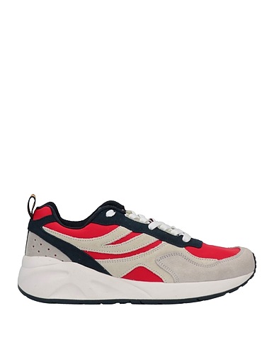 SUPERGA x K-WAY Sneakers Red Leather, Textile fibres