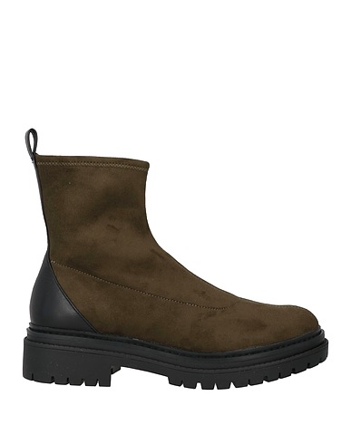 MICHAEL MICHAEL KORS Stiefelette Militärgrün Leder, Gewebefasern