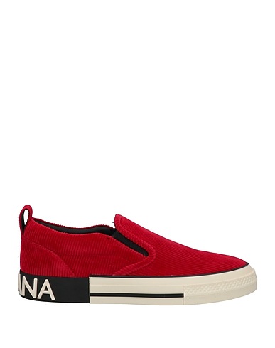 DOLCE&GABBANA Sneakers Red 97% Cotton, 3% Elastane