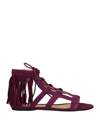 LONGCHAMP Sandals Mauve Leather