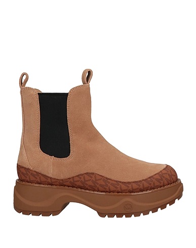 MICHAEL MICHAEL KORS Stiefelette Beige Leder, Gewebefasern