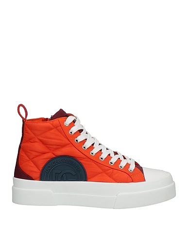 DOLCE&GABBANA Sneakers Navy blue Textile fibres, Leather, Rubber