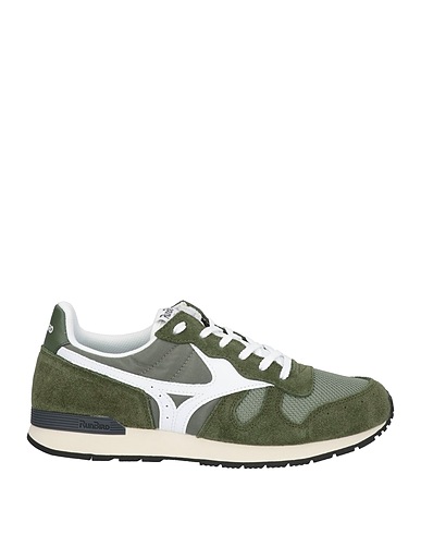 MIZUNO Sneakers Verde militare Pelle, Fibre tessili