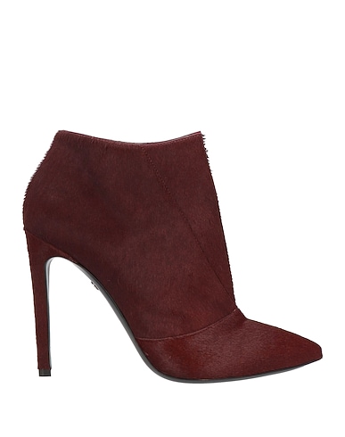 LONGCHAMP Ankle boot Burgundy Leather
