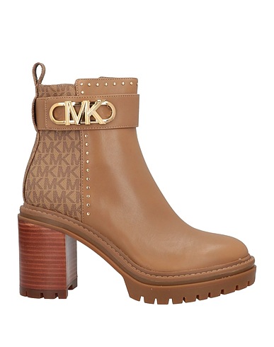 MICHAEL MICHAEL KORS Botín Marrón claro Cuero, Otras Fibras
