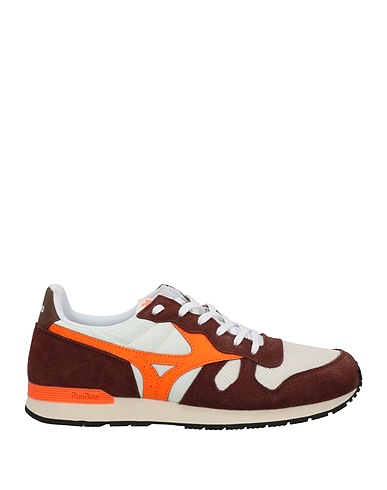 MIZUNO Sneakers Orange Soft Leather, Textile fibres