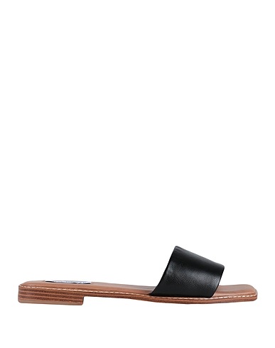 STEVE MADDEN Sandals Black Soft Leather