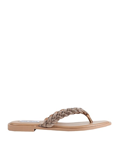 STEVE MADDEN Flip flops Bronze Textile fibers