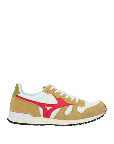 MIZUNO Sneakers Mustard Leather, Textile fibres