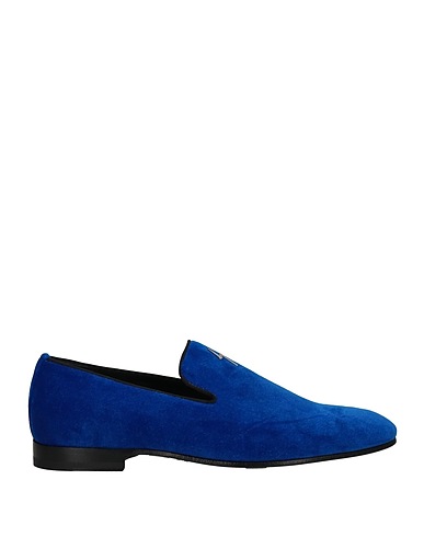 GIUSEPPE ZANOTTI Loafers Bright blue Textile fibers