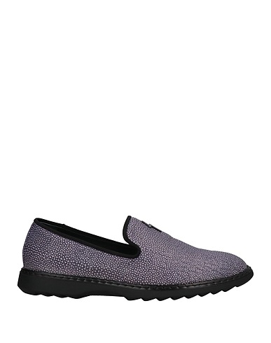 GIUSEPPE ZANOTTI Loafers Purple Leather