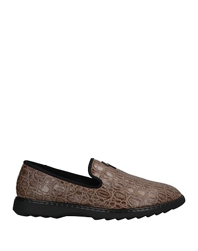 GIUSEPPE ZANOTTI Loafers Khaki Leather