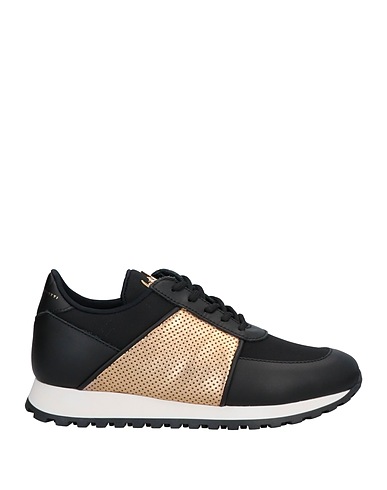 GIUSEPPE ZANOTTI Sneakers Black Leather, Textile fibers