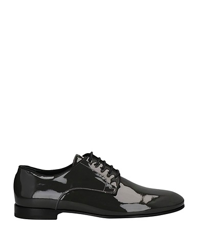 GIUSEPPE ZANOTTI Laced shoes Charcoal Leather