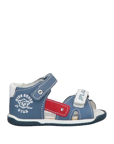 MELANIA Sandals Navy blue Soft Leather