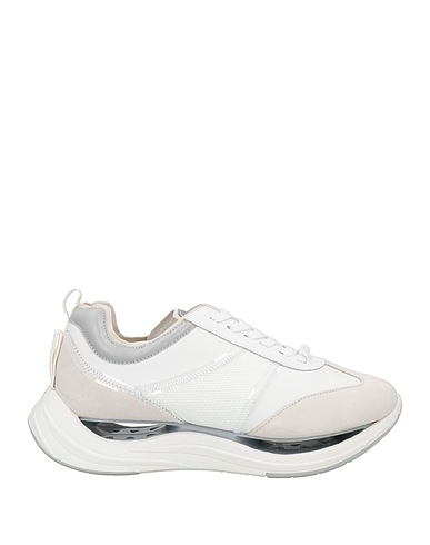 ARKISTAR Sneakers Blanc Cuir, Fibres textiles