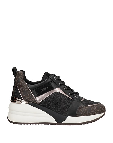 LIU •JO Sneakers Schwarz Leder, Andere Fasern