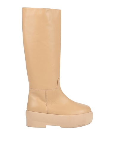 GIA BORGHINI Boots Beige Leather