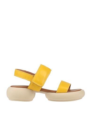UNLACE Sandals Mustard Leather