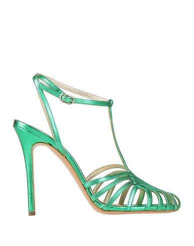 MARC ELLIS Sandals Green Leather