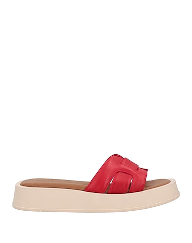 UNLACE Sandali Rosso Pelle